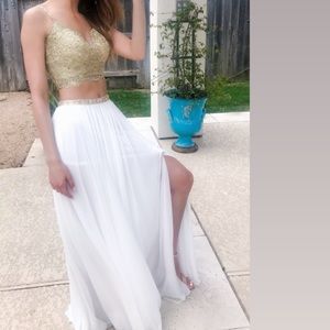 Sherri Hill two piece prom dress